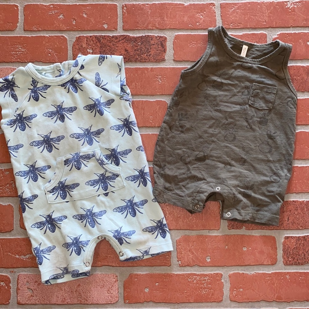 Kate Quinn & Rylee + Cru boy shortie romper bundle